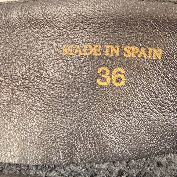 Paloma Barcelo Black Knee High Pointed Toe Block Heel Boots, size 6 US/ 36 EU - Picture 14 of 15